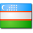 Die Fahne von Usbekistan